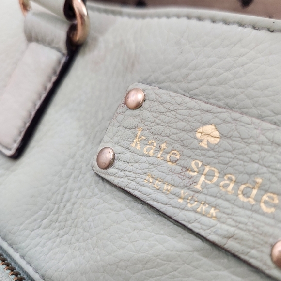 KATE SPADE Pebble Leather CROSSBODY HANDBAG, Mint, Womens OS - Picture 11 of 12